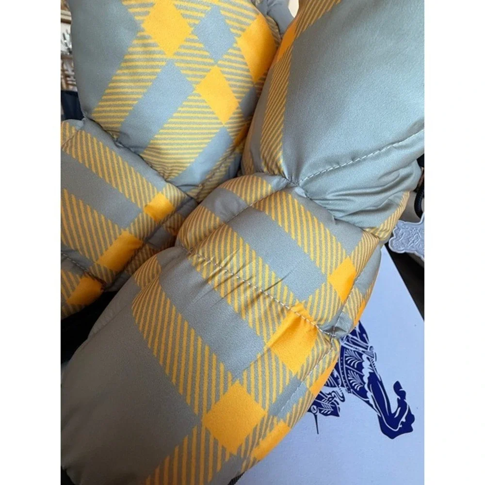 Burberry MEN'S Hunter Check Drawstring Pillow Padded Snow Boots, Sz‎ 43.5